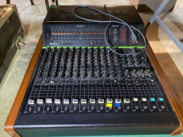 TOA RXA– 212 mixing console, powers up, working condition unknown, see pictures for details. image