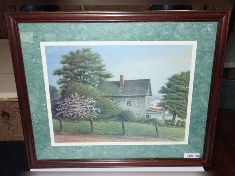 Framed, Matted & Handsigned "Country Home" Print by Butler Brown, 1991 image