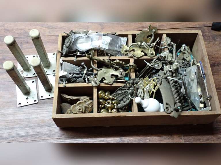 Drawer of Vintage & Antique Decorative Hardware & More image