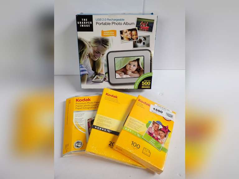 The Sharper Image Portable Photo Album & Kodak Premium Photo Paper image
