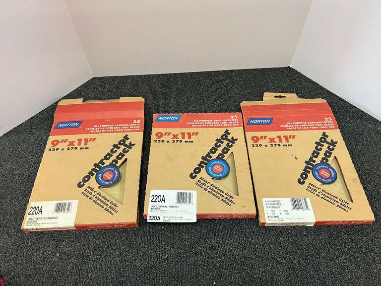9” x 11” contractor pack sandpaper, see pictures for details. image