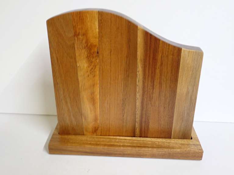 Wooden Magnetic Knife Block or Recipe Holder image