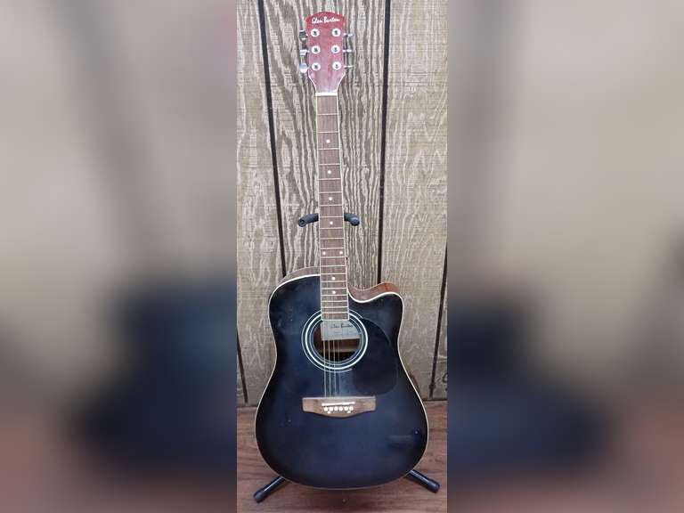 Glen Burton GA204BCO-BK Acoustic Guitar - Stand Not Included image