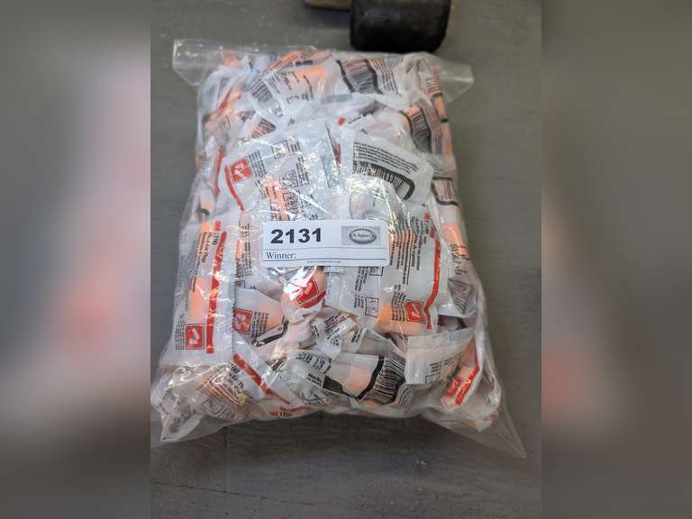 LARGE BAG FILLED WITH FACTORY SEALED EARPLUGS image