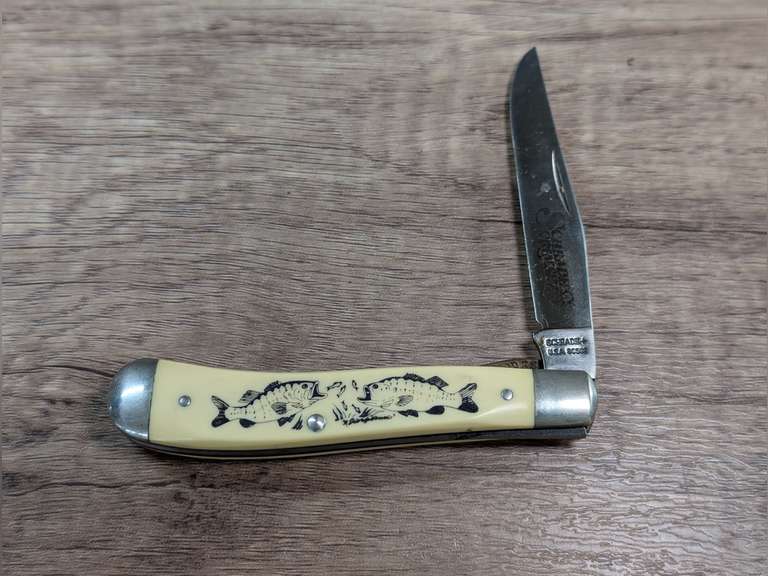VINTAGE SCHRADE CRIMSHAW USA LOCKBACK KNIFE image