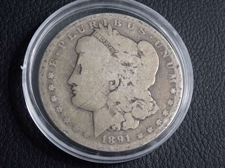 1891-O MORGAN SILVER DOLLAR COIN image