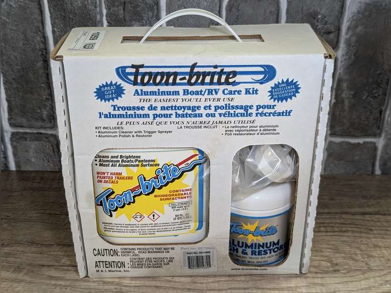 TOON-BRITE ALUMINUM BOAT/RV CARE KIT IN ORIGINAL BOX image