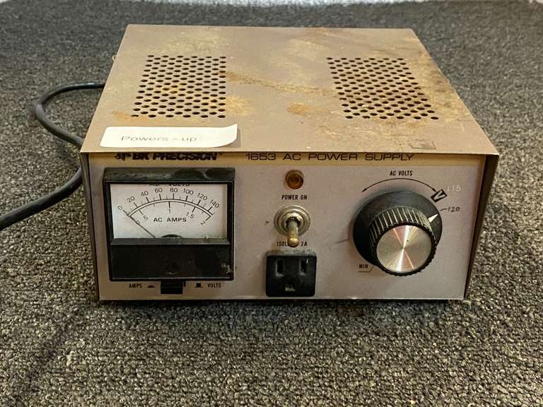 BK precision 1653 AC power supply, powers up, working condition unknown, see pictures for details. image