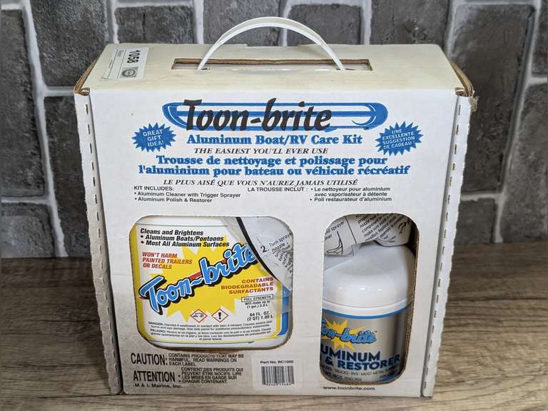 TOON-BRITE ALUMINUM BOAT/RV CARE KIT IN ORIGINAL BOX image