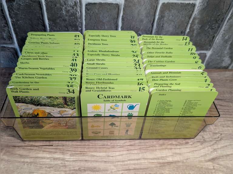 VINTAGE SET OF CARDMARK GARDENING CARDS WITH CASE image