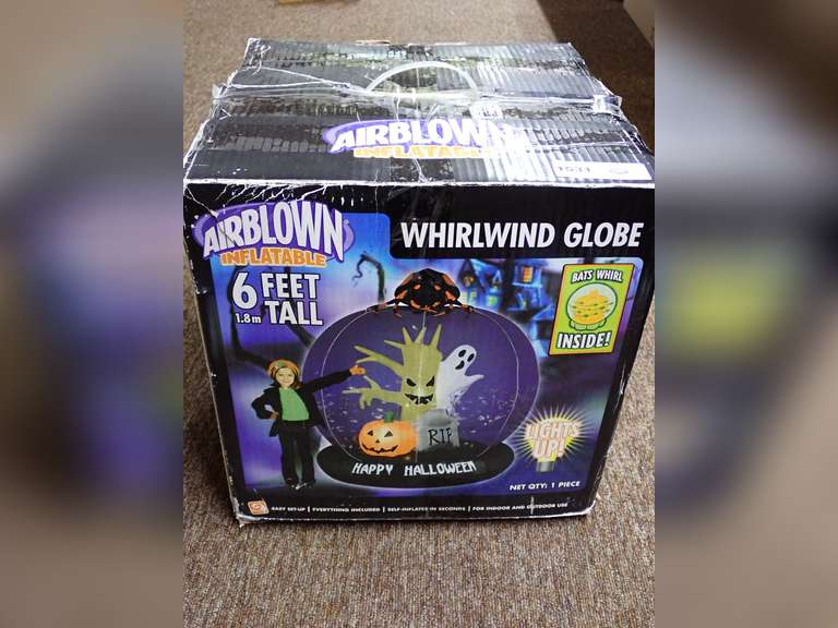 Airblown Inflatable Whirlwind Globe - 6 Foot Halloween Decoration image