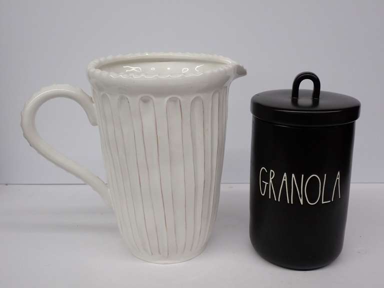 Bella Casa by Ganz Pitcher and Rae Dunn Granola Canister image