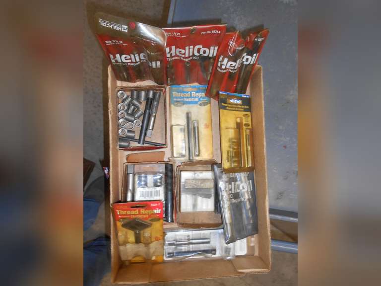 BOX OF ASSORTED HELICOIL REPAIR KITS & ETC image