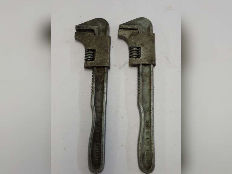 Two Adjustable Wrenches - Made in USA image