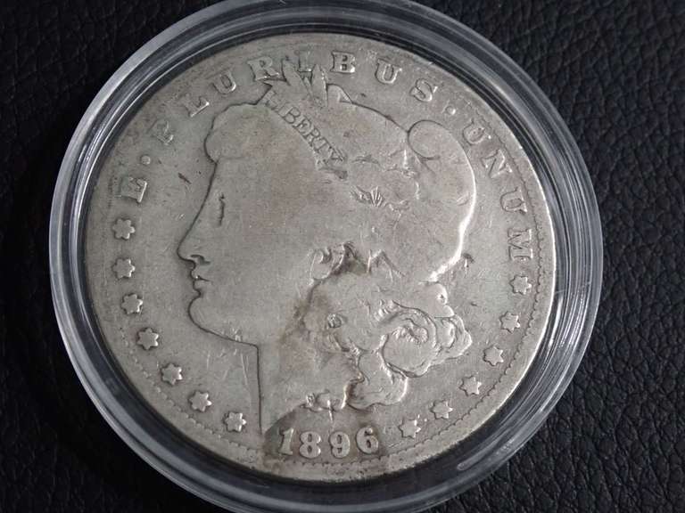 1896-O MORGAN SILVER DOLLAR COIN image