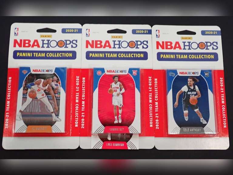 FACTORY SEALED 2020-2021 PANINI NBA HOOPS TEAM SETS image