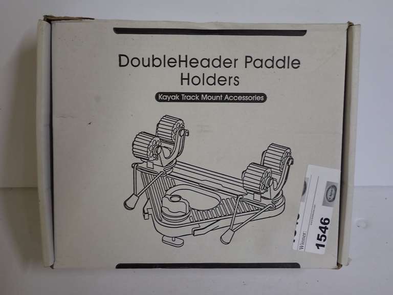 DoubleHeader Paddle Holders Kayak Track Mount Accessories image