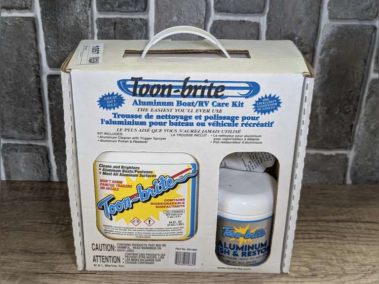 TOON-BRITE ALUMINUM BOAT/RV CARE KIT IN ORIGINAL BOX image