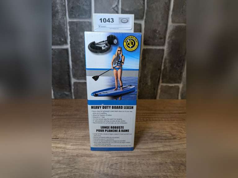 NEW IN BOX AIRHEAD HEAVY DUTY PADDLE BOARD LEASH image