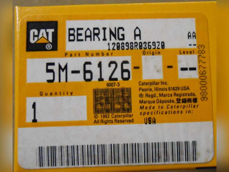 (4) CAT P/N 5M-6126 BEARING image
