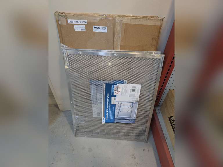 PAIR OF CAMCO STANDARD SCREEN DOOR GRILLES AND TWO RV DOOR PANELS IN ORIGINAL PACKAGES image