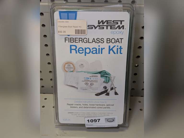 WEST SYSTEM EPOXY FIBERGLASS BOAT REPAIR KIT IN ORIGINAL PACKAGE image