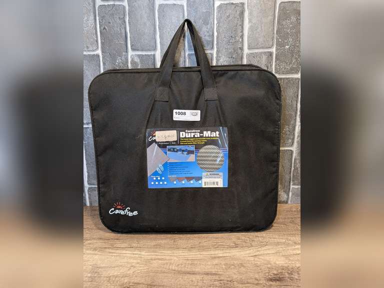 NEW CAREFREE BRAND DURA RV/CAMP MAT WITH CARRY CASE image