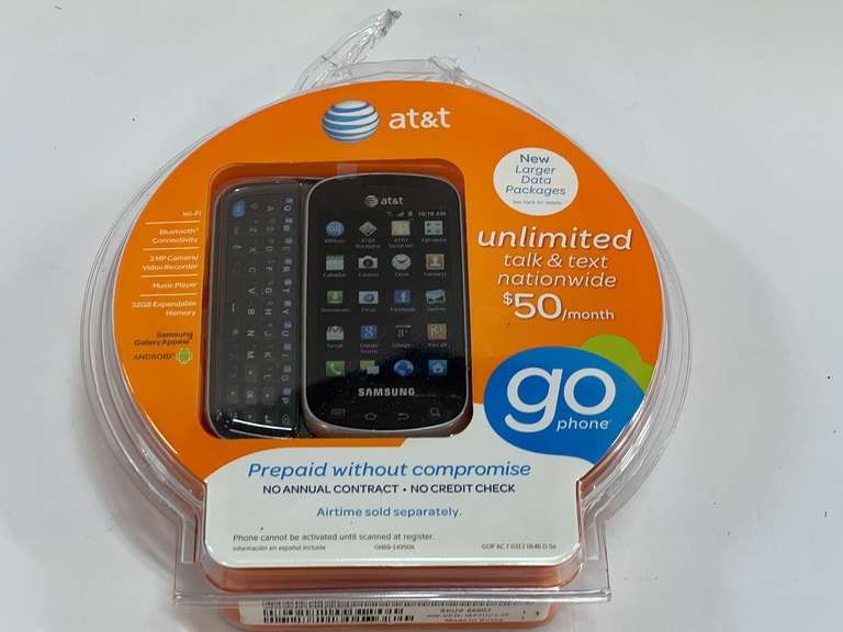 AT&T Go phone, still new in the package, see pictures for details. image