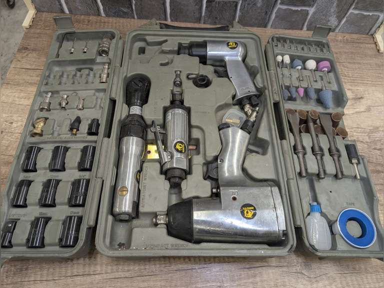 USED BRUTE AIR TOOL SET WITH CASE image