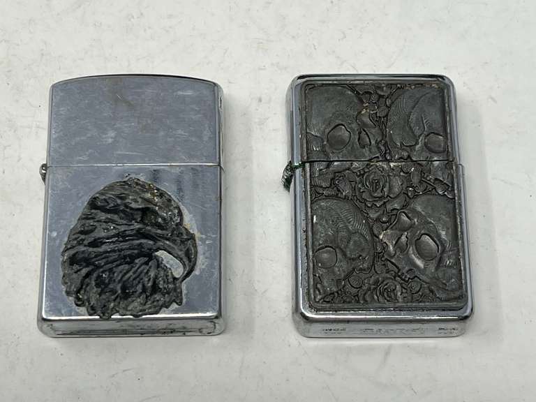 Cigarette lighters, two pieces, see pictures for details. image