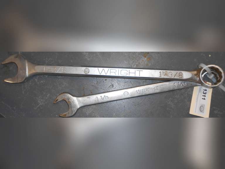 WRIGHT 1-3/8" & 1-1/8" COMBO WRENCH SET image