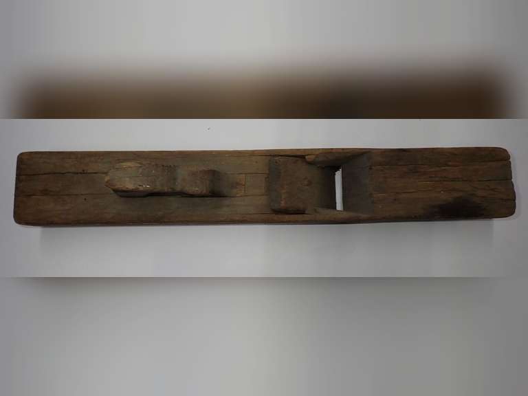 Antique Wooden Hand Plane Carpentry Tool image