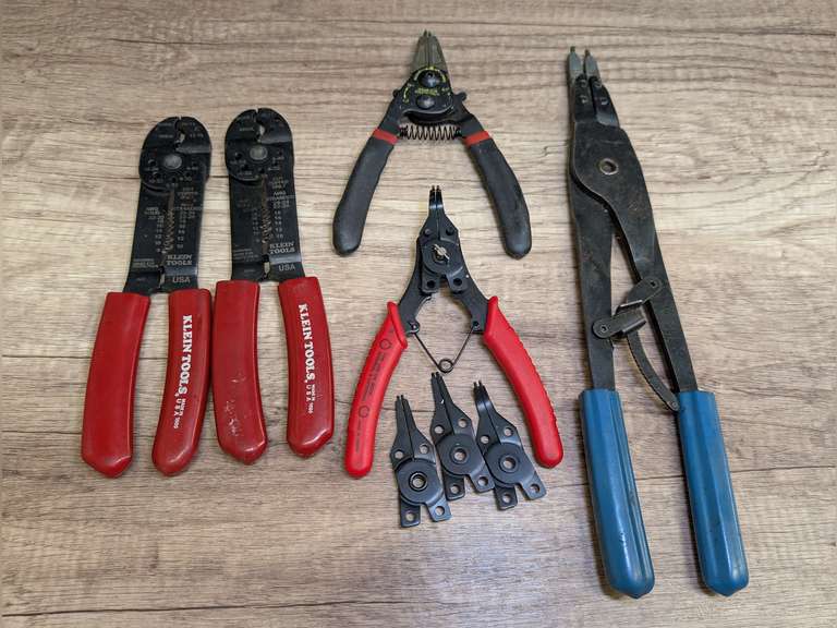 WIRE STRIPPER TOOLS AND C-CLIP PLIERS image