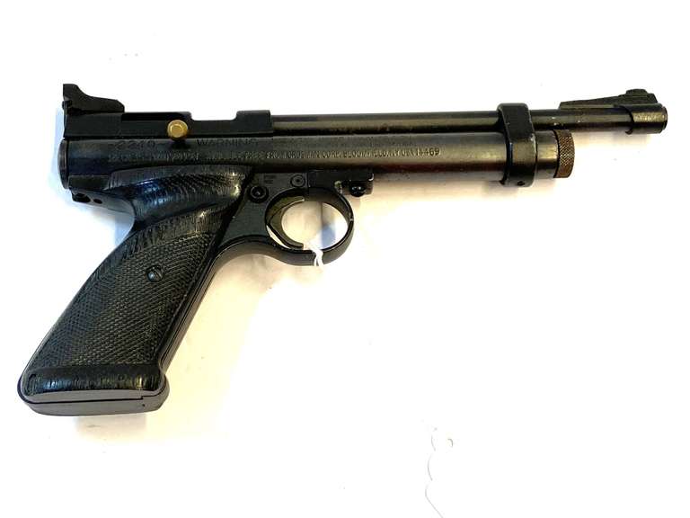 Crosman .22 caliber pellet pistol, see pictures for details. image