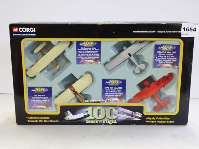 Corgi Showcase Collection 100 Years of Flight Diecast Plane Set image