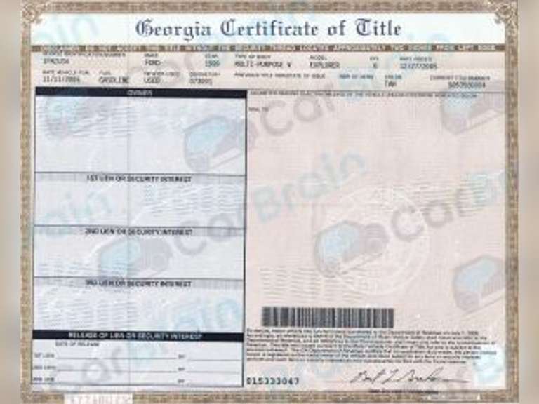 ALL CITY OF PERRY VEHICLES WILL HAVE TITLES. THE PERRY POLICE VEHICLES ARE BEING SOLD WITH COURT ORDERS WHICH WILL ALLOW YOU TO GET A GA. TITLE IN YOUR NAME. ALL TITLE PAPER WORK WILL NEED TO BE COMPLETED AT THE L.W.BENTON CO. MAIN OFFICE. THIS CAN BE DONE AFTER YOU PICK UP YOUR VEHICLE. image