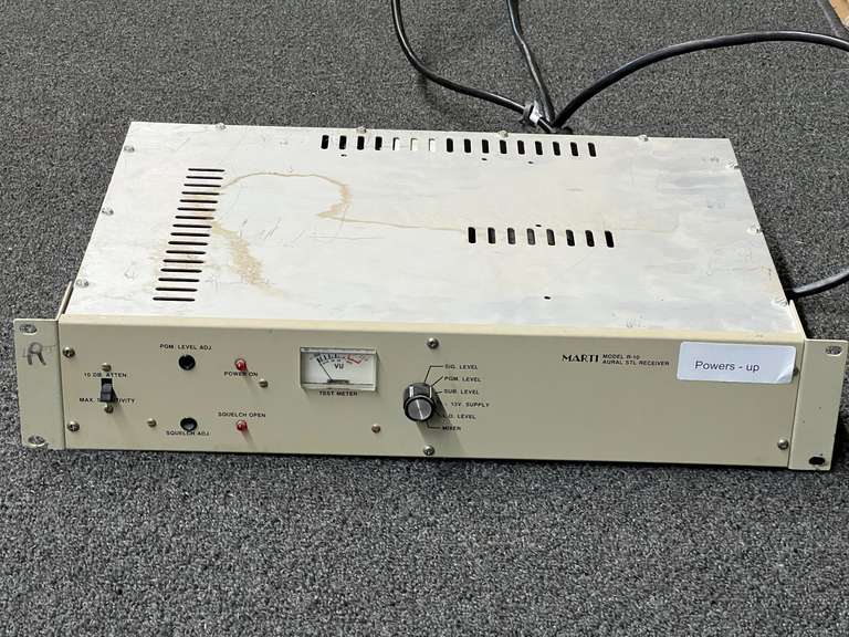 Marti model R – 10 Aural STL receiver, powers up, working condition unknown, see pictures for details. image