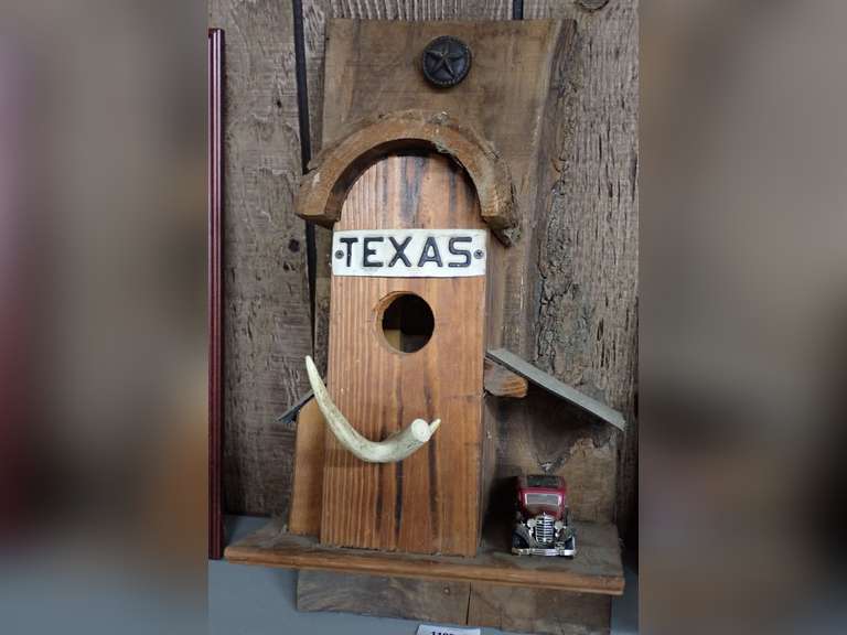 Texas Theme Birdhouse with Car Model image