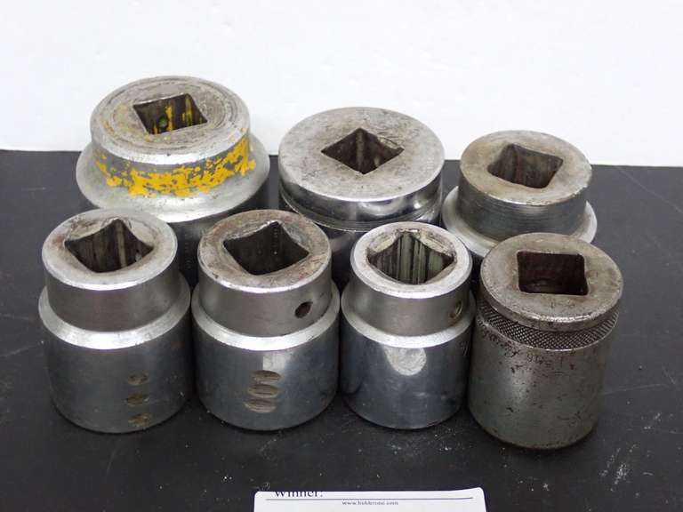 Mixed Sockets including Wright & S-K, 3/4" Drives - Socket sizes range from 1-1/8" to 1-13/16" image