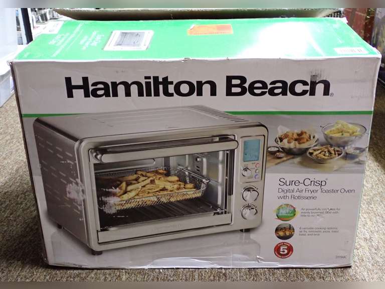 Hamilton Beach Sure-Crisp Digital Air Fryer Toaster Oven with Rotisserie - New in Open Box image