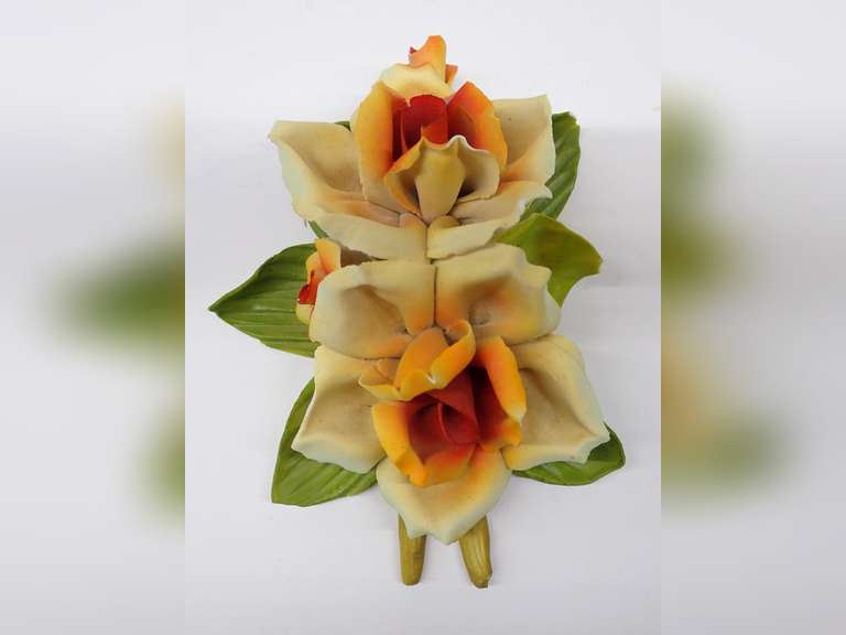 Capodimonte Porcelain Floral Sculpture image