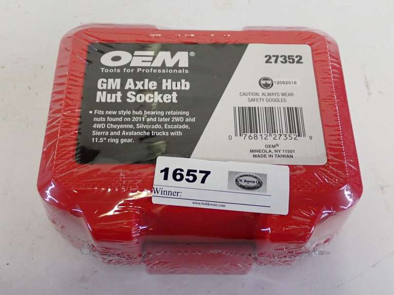 OEM GM Axle Hub Nut Socket Tool - Vehicle Specific - See all photos. image