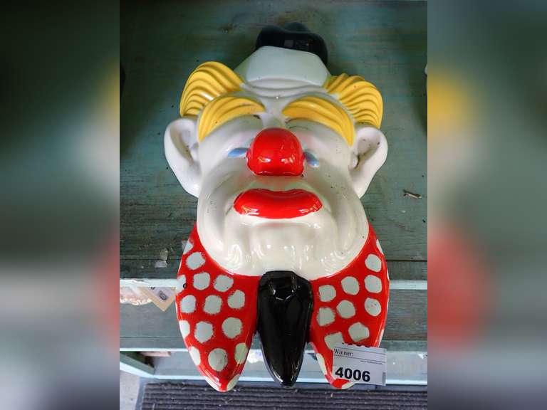 Ceramic Clown Wall Hanging image