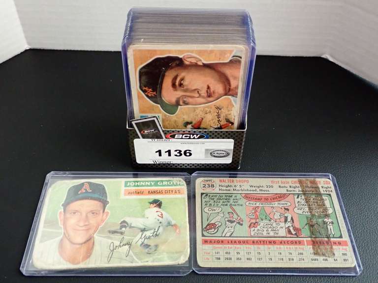 1956 TOPPS BASEBALL CARDS W/CONTENT LIST image