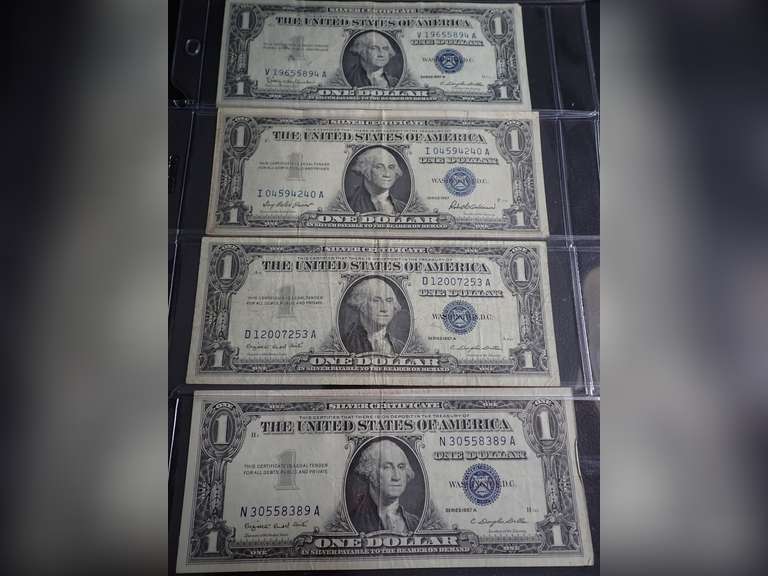 (4) $1 SILVER CERTIFICATES image