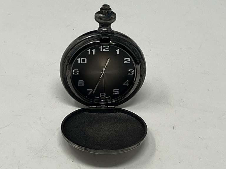 Pocket watch, crystal is missing, see pictures for details. image