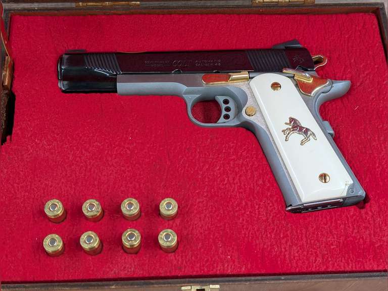 COLT COMBAT ELITE .45 ACP GOVERNMENT MODEL PISTOL WITH PRESENTATION CASE *** SPECIAL INSPECTION / PICK-UP INSTRUCTIONS *** image
