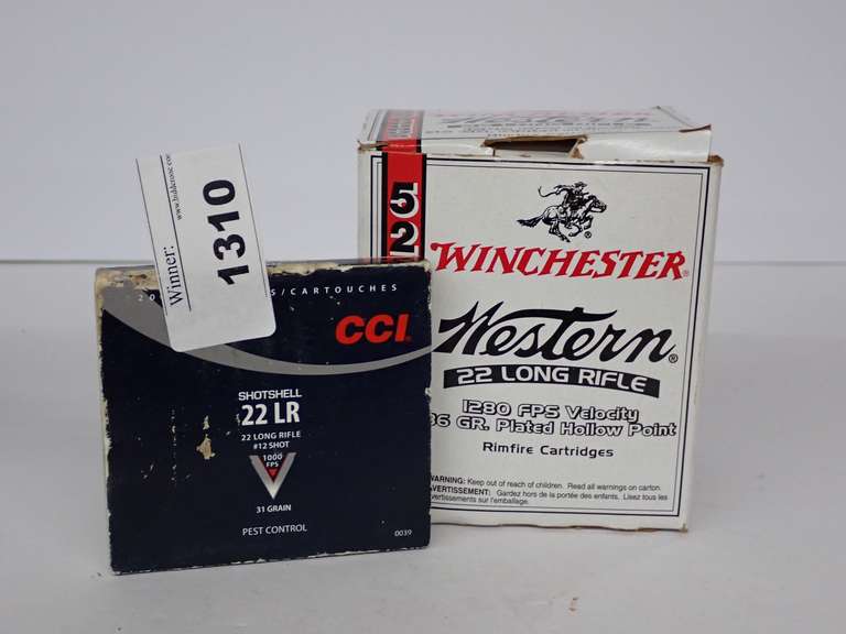 Winchester Western & CCI 22 Long Rifle Ammunition - 1 Box has mixed rounds image