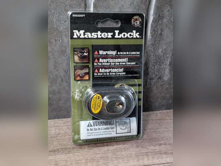MASTER LOCK GUN TRIGGER LOCK IN ORIGINAL PACKAGE image