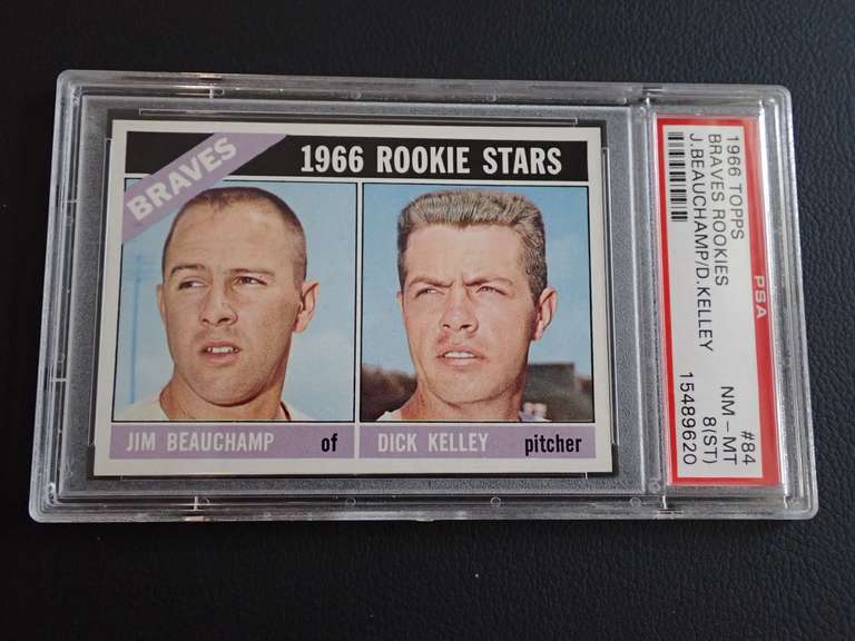 1966 TOPPS, BRAVES ROOKIES, PSA NM-MT 8(ST) image